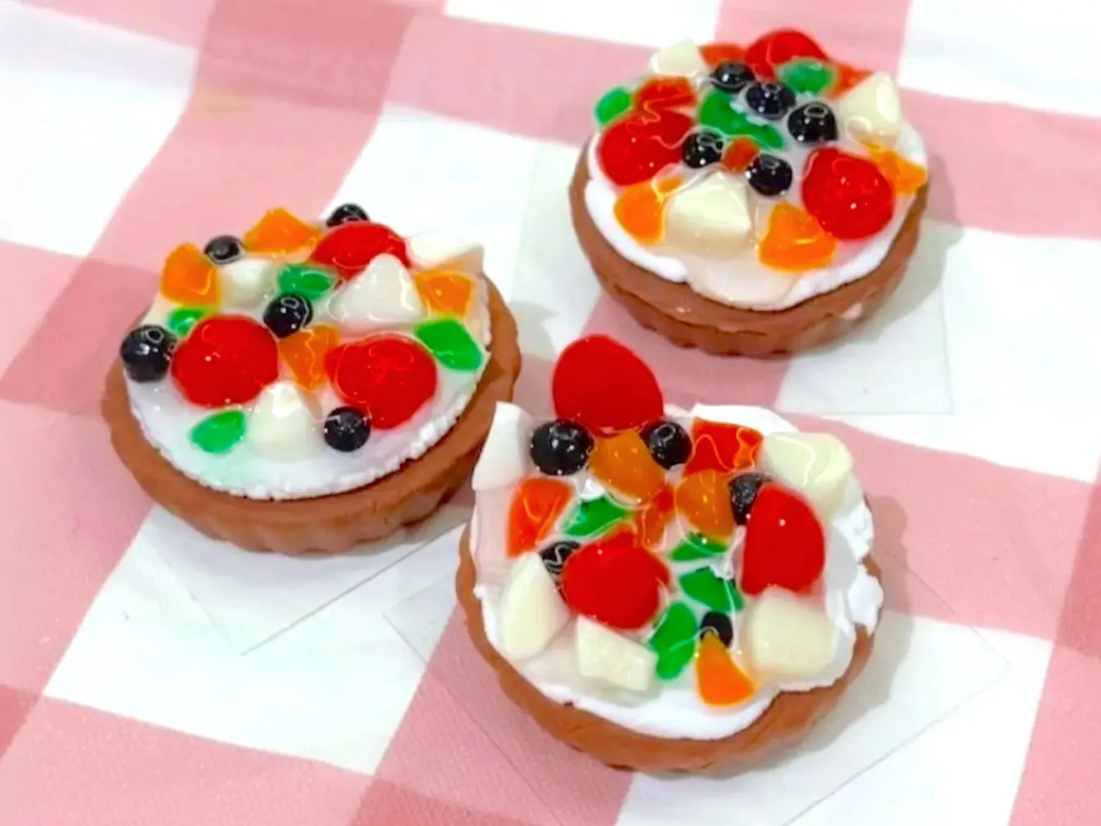 フルーツカスタードタルトマグネット