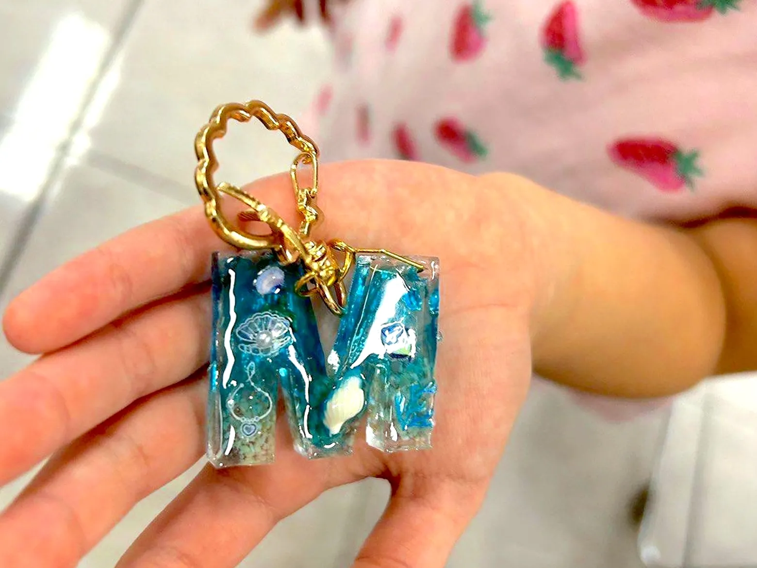 イニシャルキーホルダー